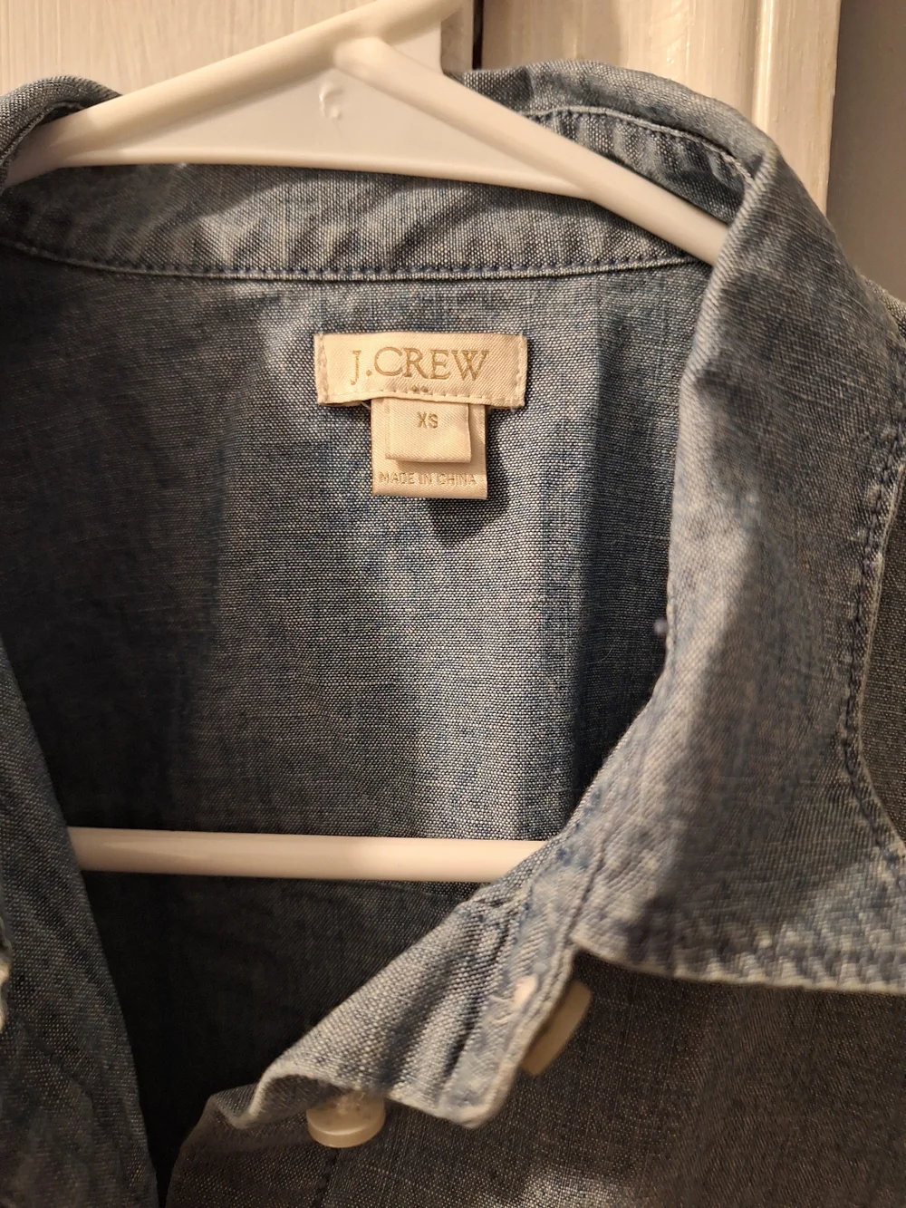 J. Crew Light Blue Chambray Button-Down Shirt Going To Charity Soon